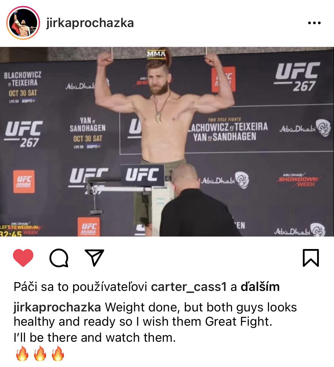Jiri Prochazka Walking Weight: How Heavy is He in Regular Life?