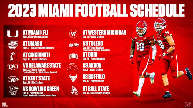 Who is playing miami ohio bowl game 2023, get the full schedule here.