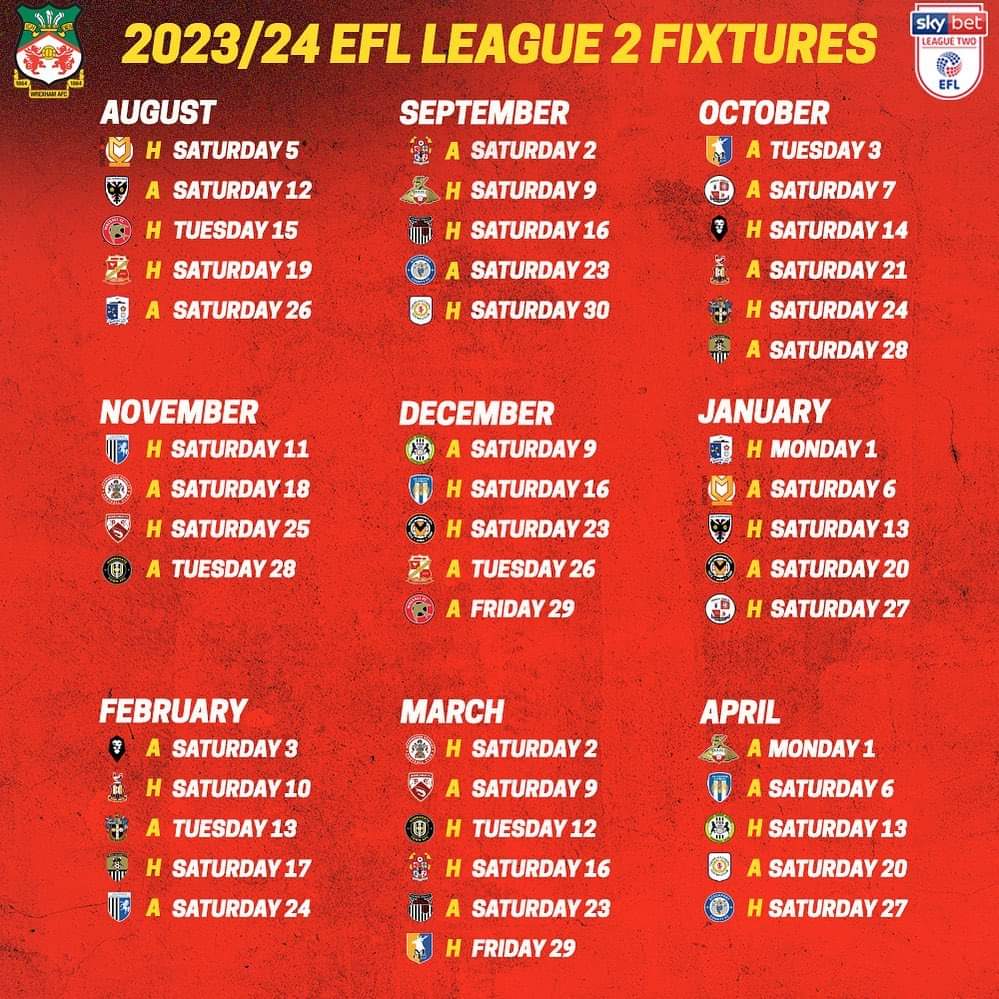 Wrexham FC Fixtures: Find Out When and Where Theyre Playing!