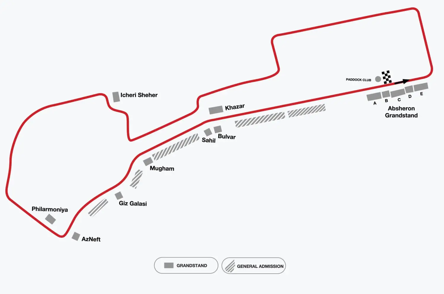 Confused by the Baku Circuit? This Simple Map Helps!