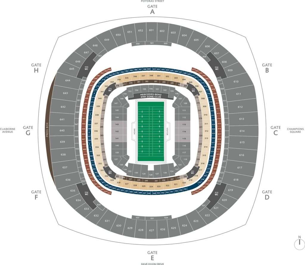 What are the Best Superdome Sections? Find Your Perfect Spot