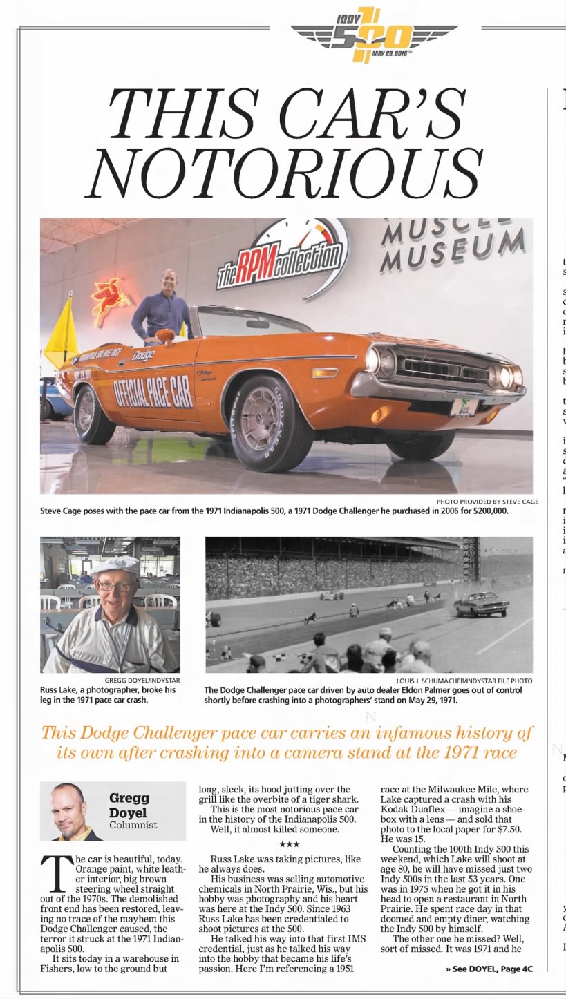 The Legendary 1971 Indy 500 Pace Car (Discover The Full History In This Article)