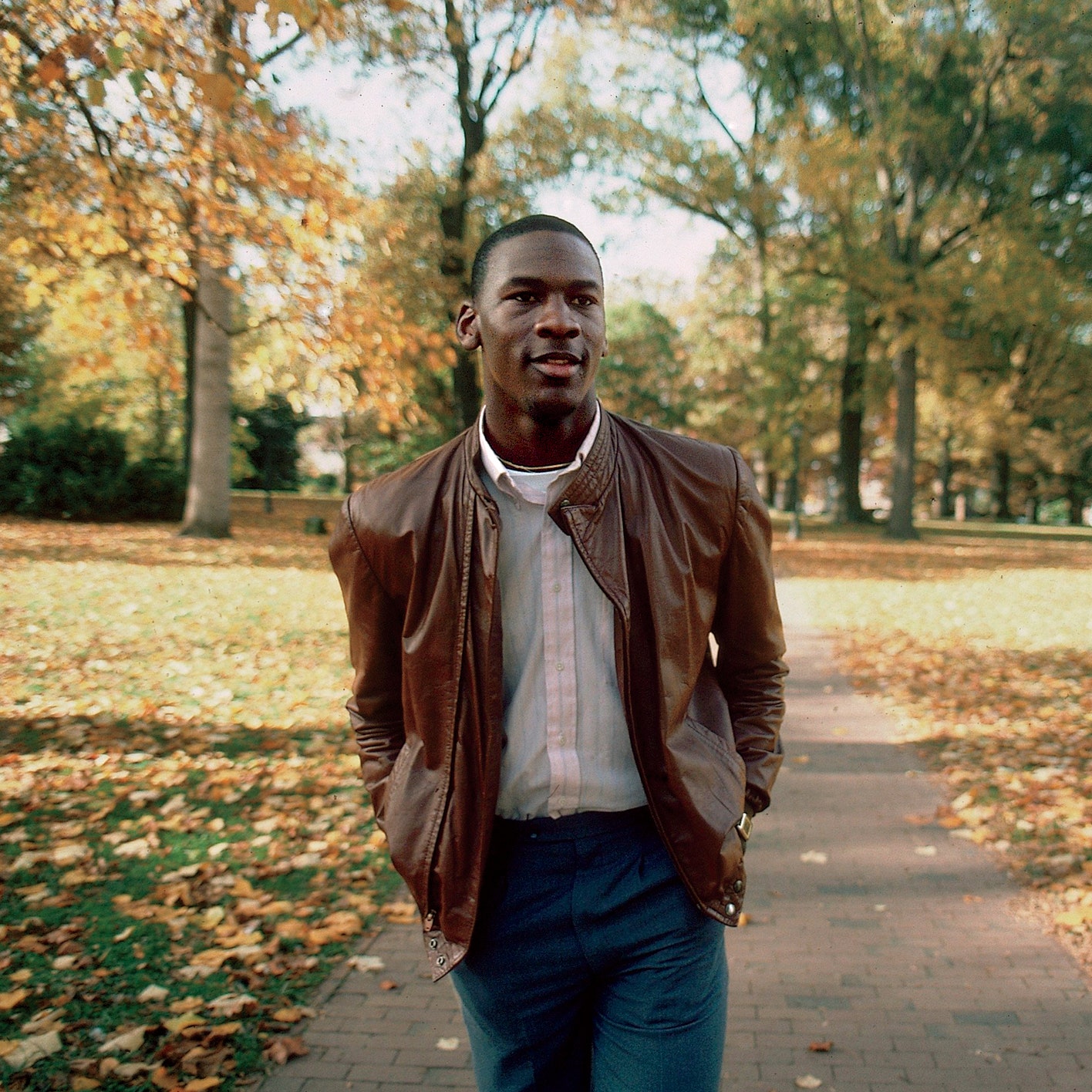 Michael Jordan With Hair: A Throwback to His Younger Years.