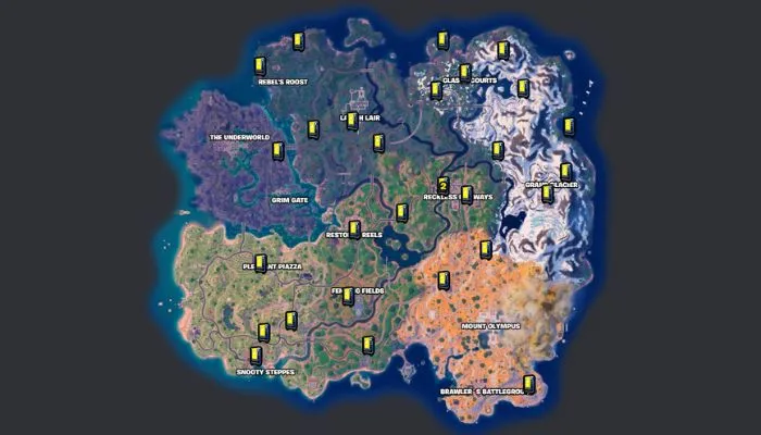 Where is Midas Vending Machine for gold items? Locate it easily with these map points.