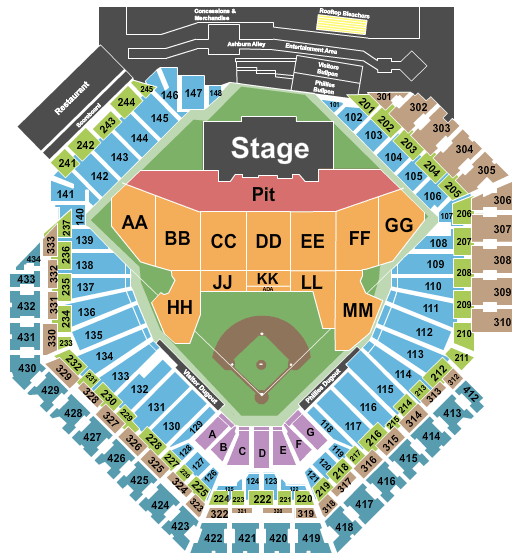 Citizens Bank Ballpark Concert Seating Chart: Find the Best Seats!