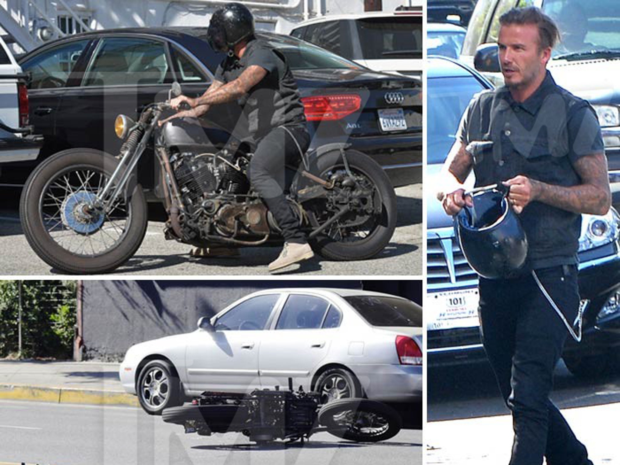 Remember the famous David Beckham motorcycle crash? Find out exactly what happened during that LA accident.