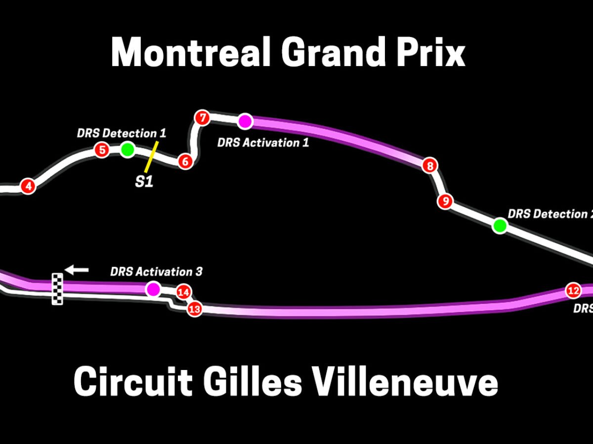 Get to Know the Montreal F1 Track Map Before the Race!
