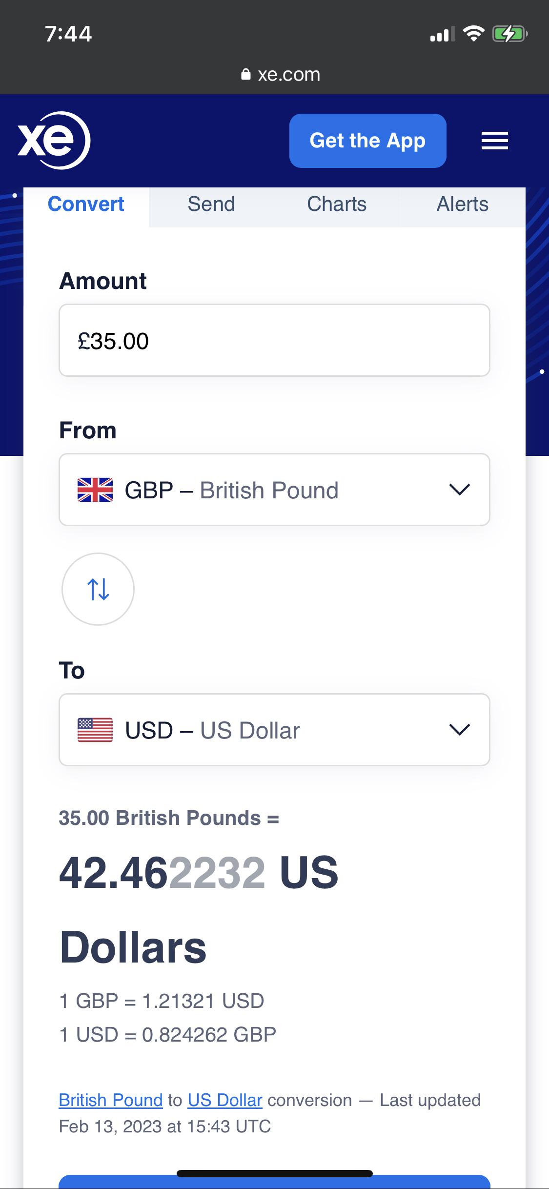 Convert 155 pounds to usd easily now!