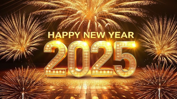 Wish Happy New Year 2025 with Awesome Moving Images Today!