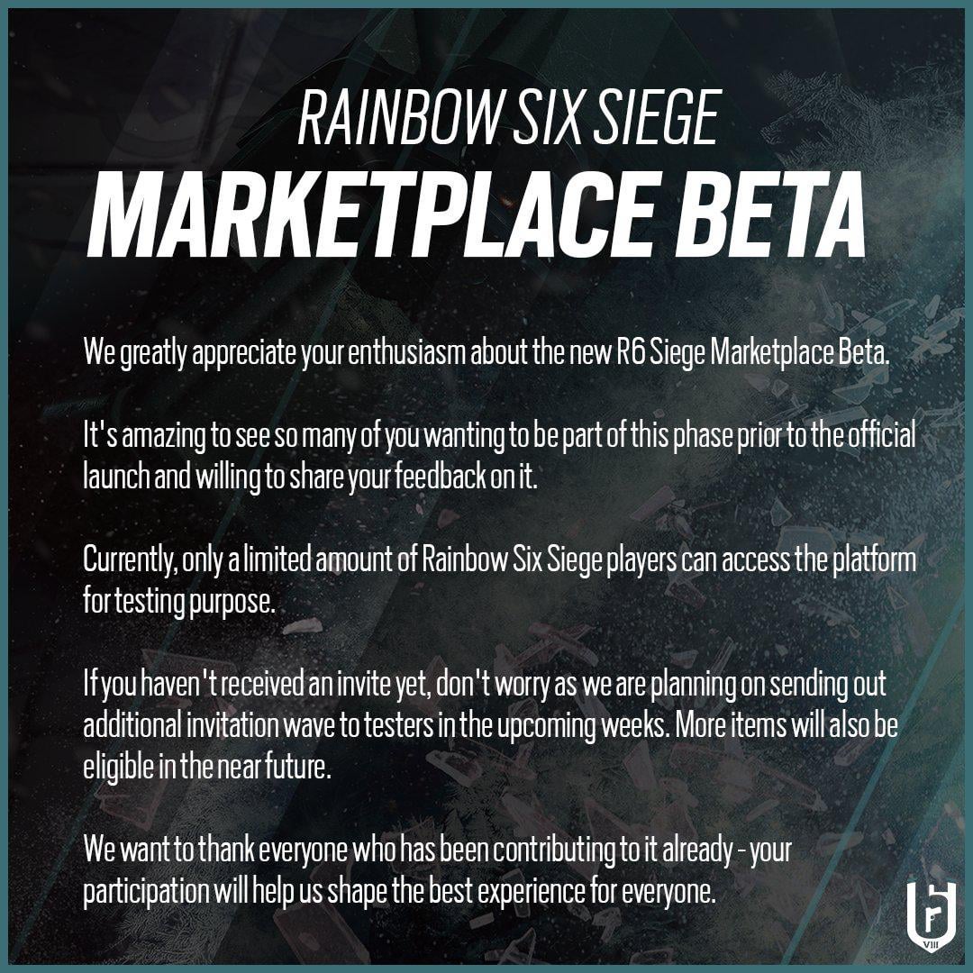 Any News on When the Siege Marketplace Beta Ends? Stay Updated with the Latest Official Information!
