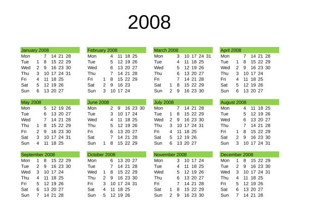Printable 2008 Calendar: Perfect for Home or Work