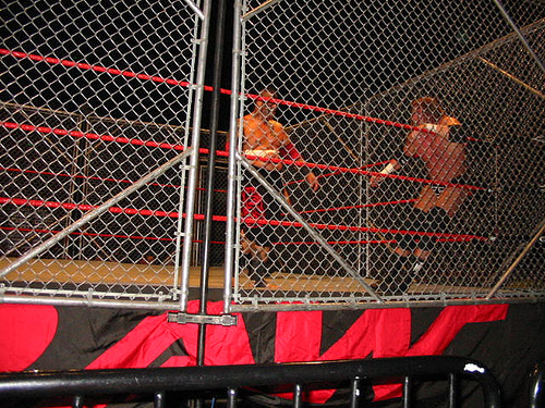 What is a barbed wire steel cage match? Everything you need to know about this hardcore wrestling type.
