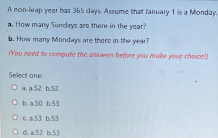Just how many Sundays are in one year? We have the answer