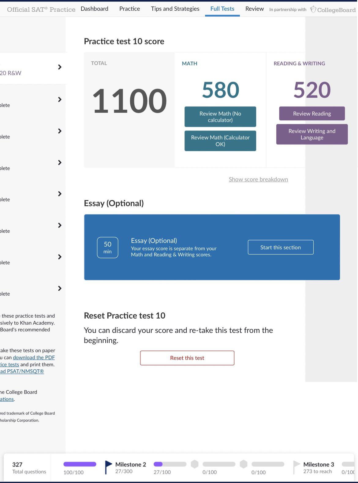 How to improve from a 100-91 test score quickly?