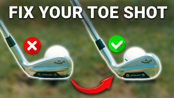 Discover how to stop hitting off the toe: Quick tips to hit the center of the clubface.