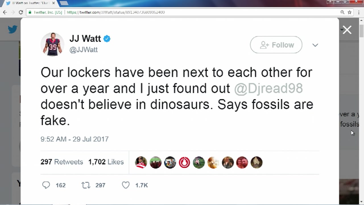 What was the latest j j watt tweet about? (See the details everyone is talking about online)