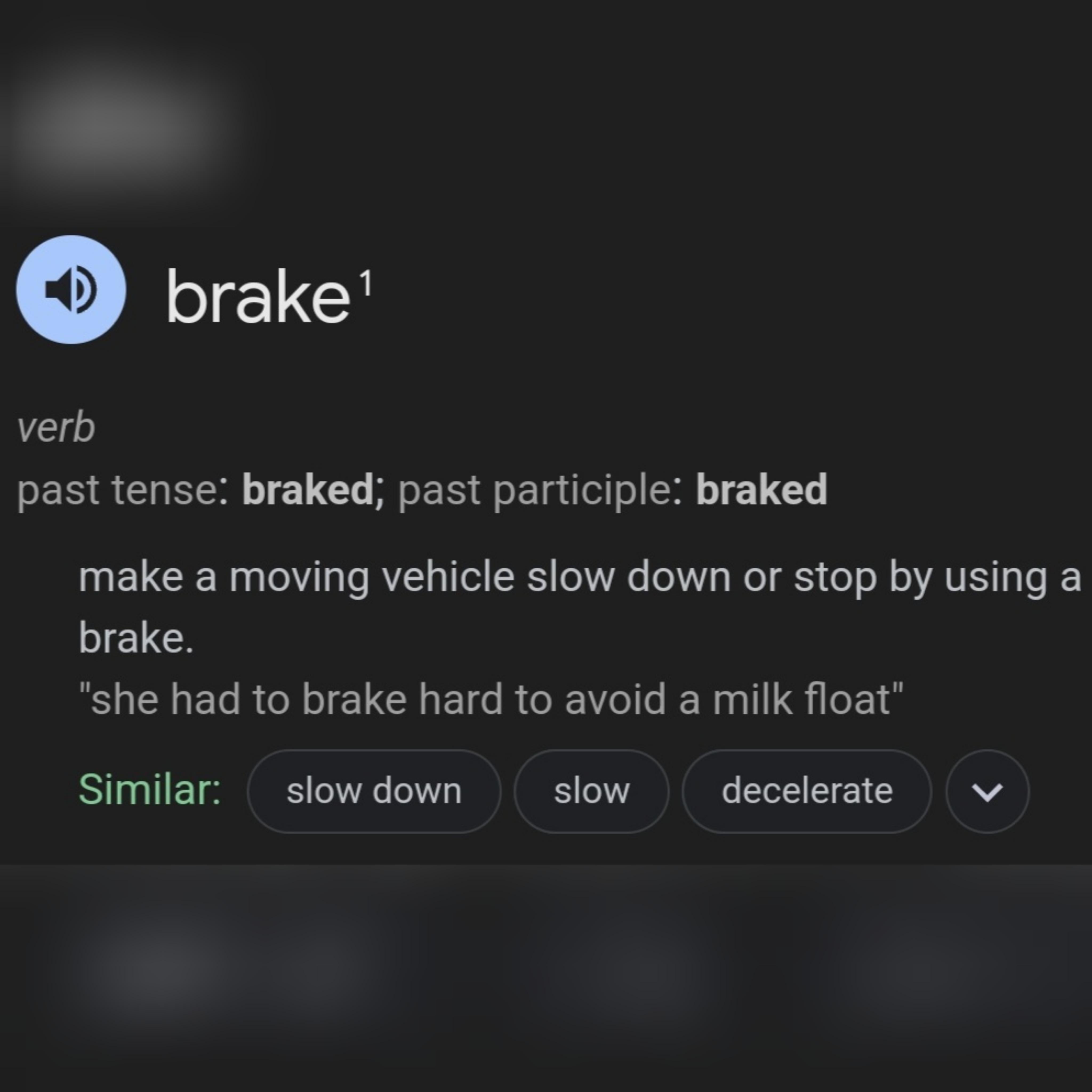 Understanding the past tense of brake (Its braked and heres how to use it).