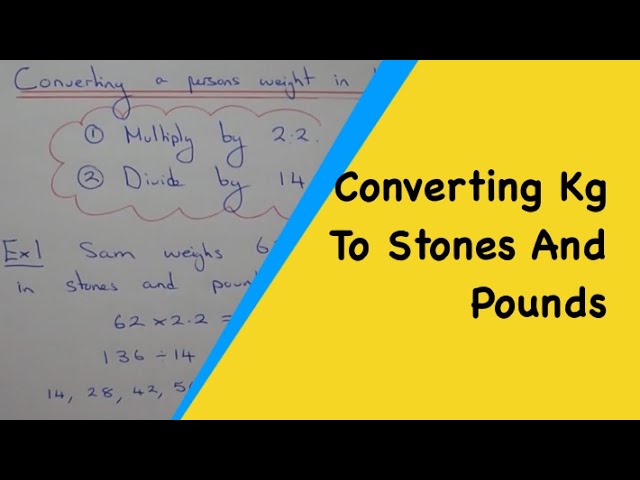 Trying to find 95 kg in stones? Here is a very easy guide to help you convert.
