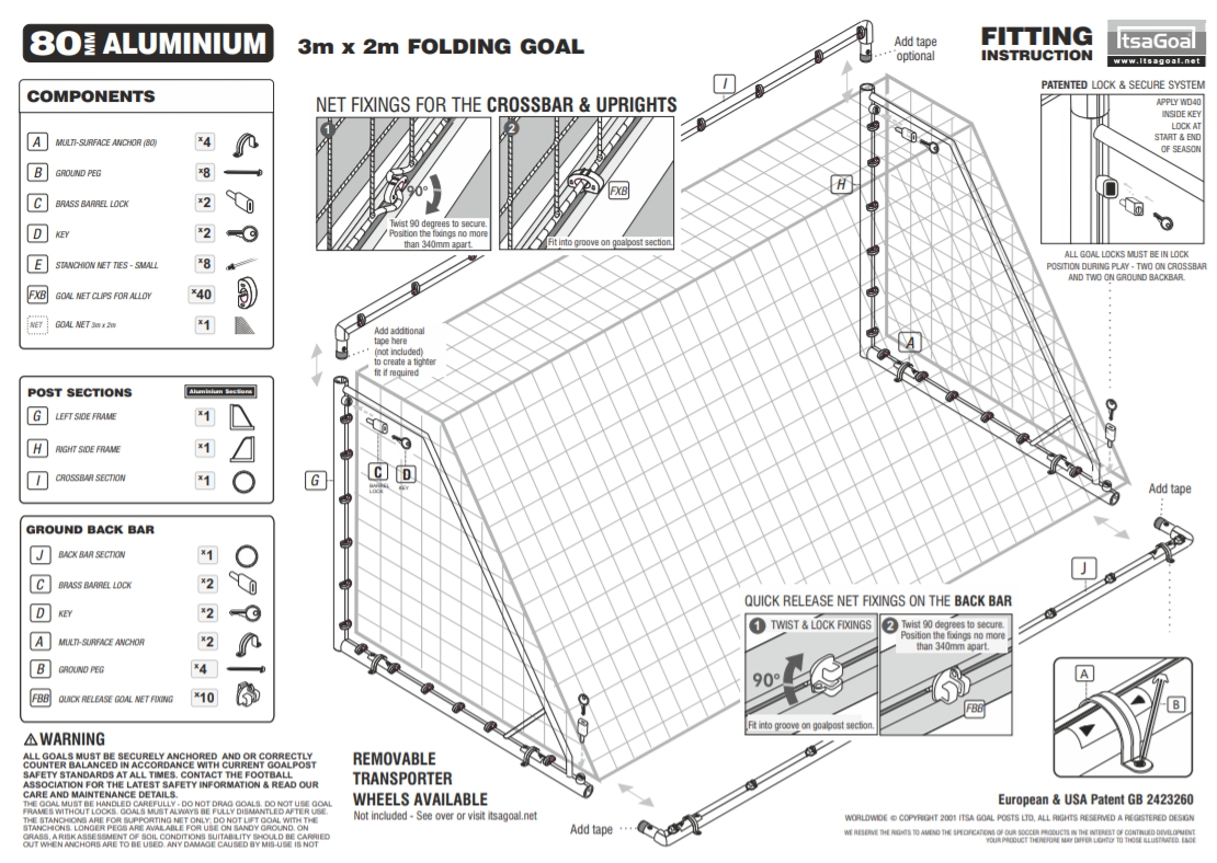 How to set up your new football goals uk? Follow our quick and easy installation steps.